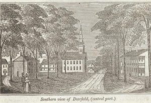 Village of Deerfield, Massachusetts in 1839 (woodcut by John Warner Barber)